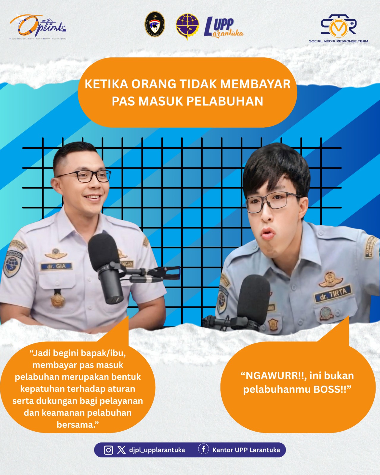 POV : Dr. GIA dan Dr. Tirta menjadi Petugas Loket di Pelabuhan